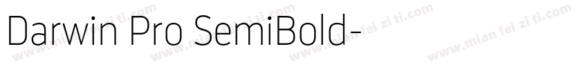 Darwin Pro SemiBold字体转换
